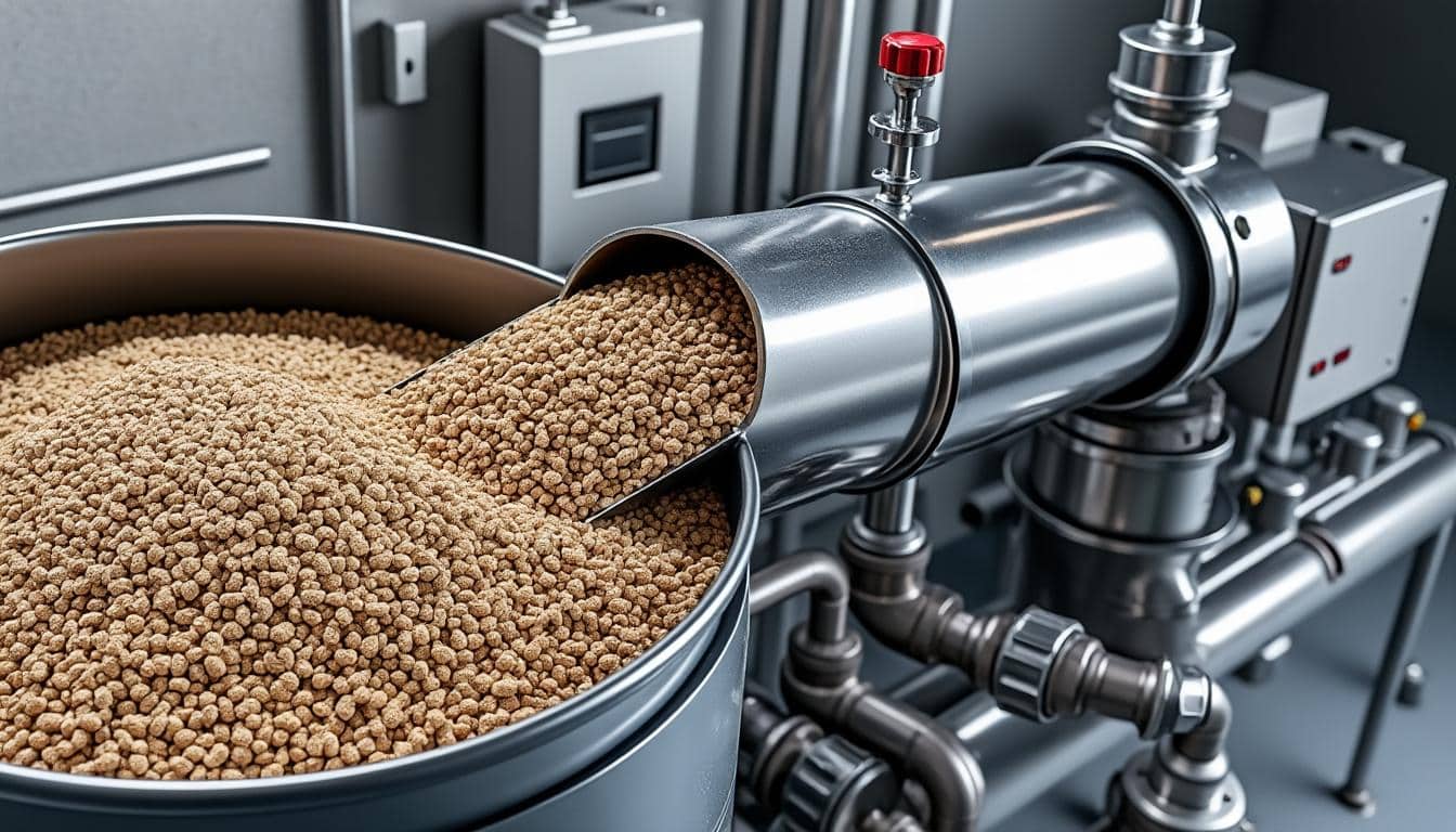 Chaudière à granulés à alimentation automatique : guide sur le silo et la vis sans fin